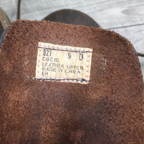 Carolina CA821 Men’s Soft Toe Briar Pitstop Leather Lug Logger Boots Size 9 D - Picture 12 of 12